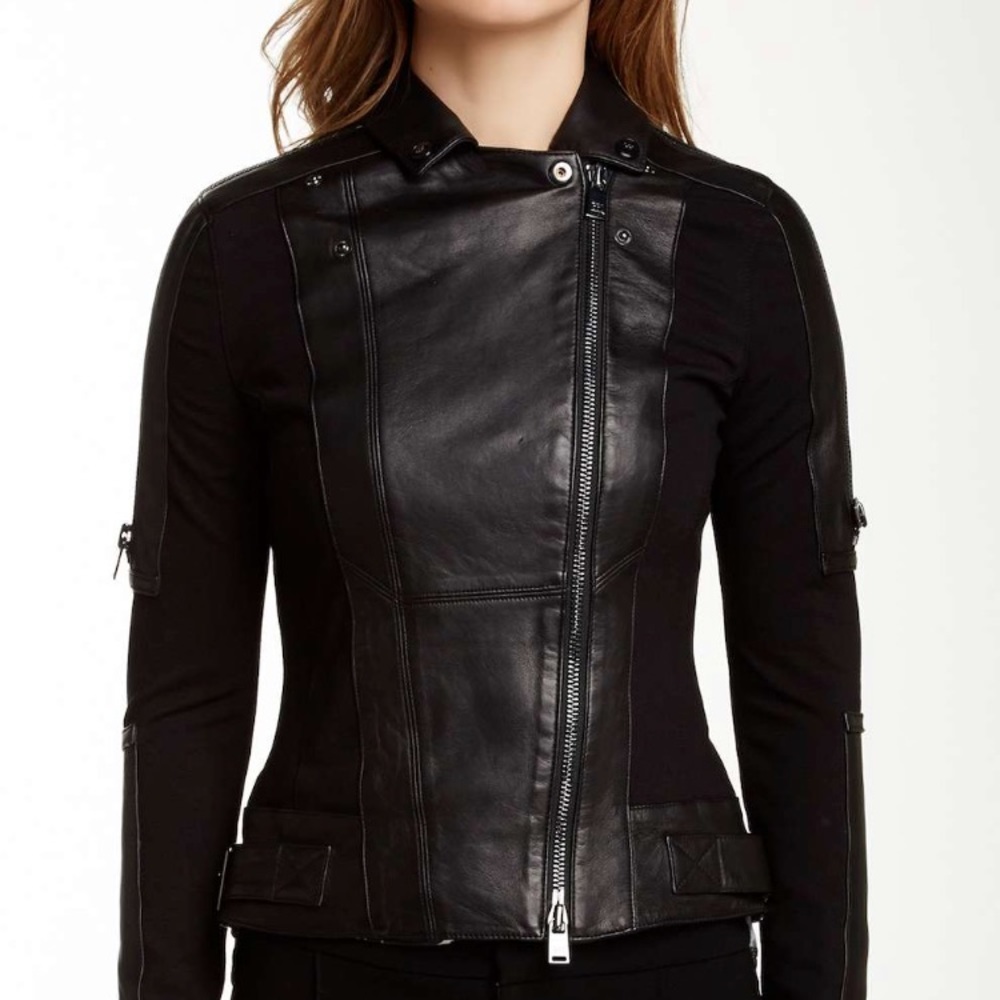 Ponte Leather Moto Jacket